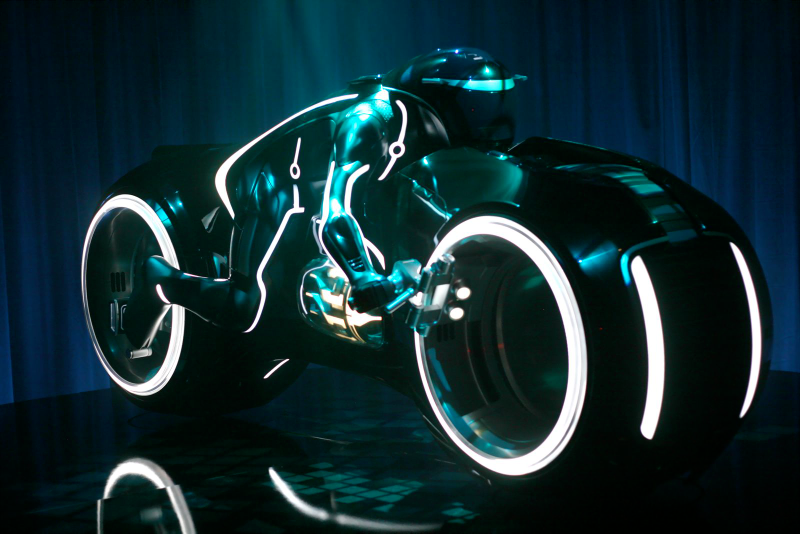 Illustration for article titled Tron Light Cycle Revealed Live At Flynn's Arcade!